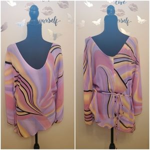 Jamie Nicole Collection Pink Mixture Top